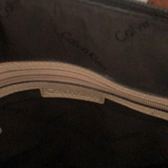 CALVIN KLEIN BROWN/BLACK/CREAM PURSE - Picture 5 of 6
